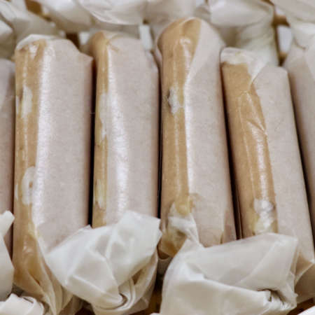 Wrapped Caramels with Pecans - Nauvoo Fudge Factory